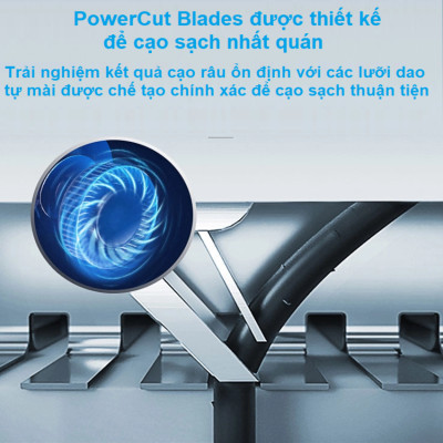 Máy cạo râu khô và ướt cao cấp thương hiệu Philips S3206/09 - Hàng Nhập Khẩu