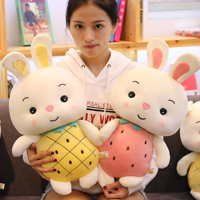 Gấu Bông Thỏ Trái Cây Siêu Mềm Mịn Siêu Đáng Yêu (25cm---->60cm) Vải Miniso 4 Chiều Mềm Mại Êm Ái, An Toàn Cho Người Sử Dụng