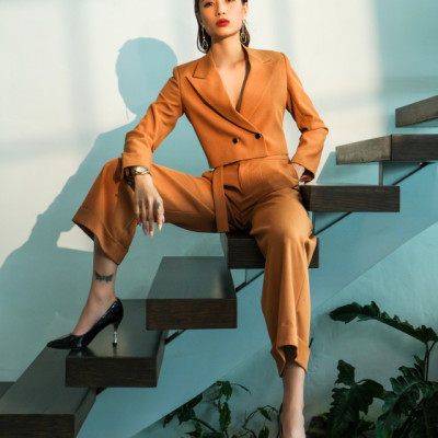 Áo Blazer Crop Mộc Ban TOP176 thời trang thiết kế Hity