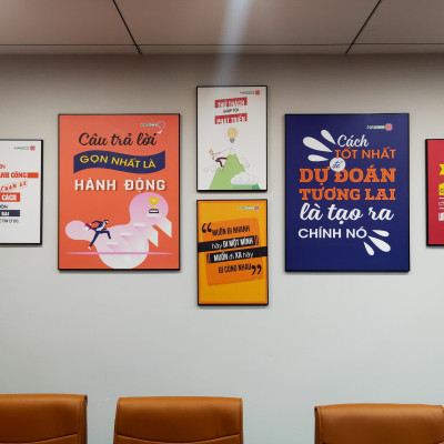 Tranh động lực trang trí phòng làm việc - Đừng bực, hãy tích cực - DL343