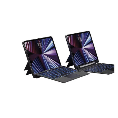 BaoDa Bàn Phím Dành Cho iPad Gen 9 Bluetooth Có Đèn Led Phím, Trackpad Mượt, Có Thể Tháo Rời Bàn Phím WIWU Mag Touch - Hàng chính hãng