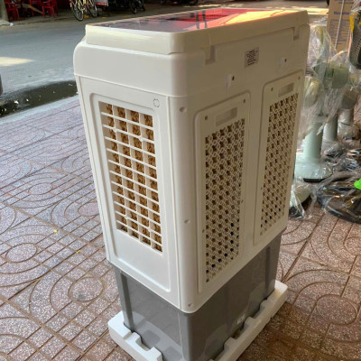 Quạt điều hòa Nineshield KB-588A 45L + tặng 2 đá khô có bánh xe, Motor đồng bền bỉ, êm ái, tiết kiệm điện, dễ dàng vệ sinh, hàng nhập khẩu