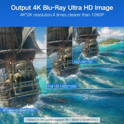 Ugreen UG50410HD104TK 100M màu Đen Cáp tín hiệu HDMI chuẩn 1.2 hỗ trợ phân giải 1080 - HÀNG CHÍNH HÃNG