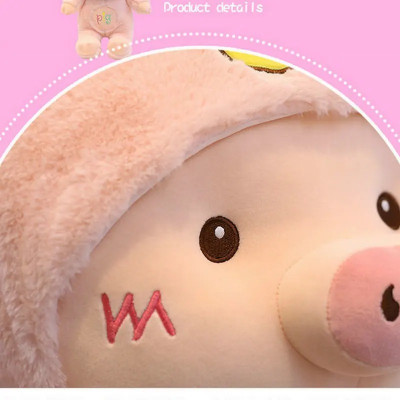 Thú nhồi bông Teddy đội nón ôm tim dễ thương - Size 80cm - Quà tặng gấu bông hình chó, mèo, gấu nón, heo đội nón êm mịn.