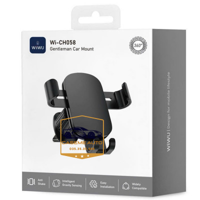 Giá Đỡ Điện Thoại Ô Tô Hiệu Wi Wu Gentleman Wi-CH058 – Chống Trượt, Chắc Chắn, Lắp Đặt Nhanh - Hàng Chính Hãng