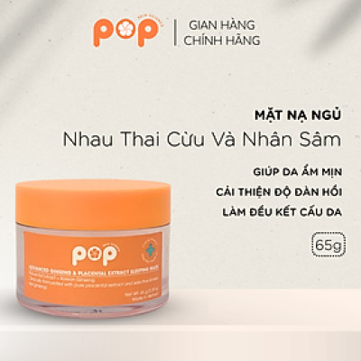 Mặt Nạ Ngủ Tinh Chất Nhau Thai Cừu Và Nhân Sâm POP