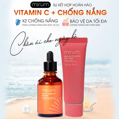 Tinh chất VITAMIN C sáng da, xóa nám và tàn nhang Ampoule Vitamin C Mirum 50ml