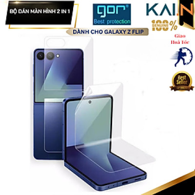 Bô 2 Miếng Dán Màn Hình GOR Dành Cho SamSung Galaxy Z Flip 7, gồm dán màn hình ngoài và màn hình trong_ Hàng chính hãng