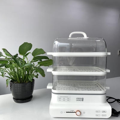 Nồi hấp điện đa năng LEBENLANG LBEL5031 nồi hấp 3 tầng, siêu tiện lợi, dung tích 18L, công suất 900W - hàng chính hãng