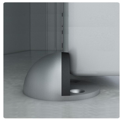 Chặn Cửa Bán Nguyệt, Chặn Cửa Đa Năng, Chặn Cửa Gắn Sàn, Chống Va Đập Tay Nắm Cửa Với Tường, An toàn cho bé, Tiện dụng trong gia đình. TakyHome 1100 Bạc