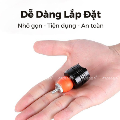 Đèn Ống Tay Lái Xe Đạp Mai Lee BT-06 Sạc Pin Type-C Giúp Trang Trí, An Toàn Ban Đêm, Phù Hợp Xe Đạp Có Ống tay lái có lỗ 16-23mm - Mai Lee