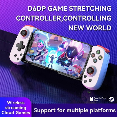 Gamepad Tay Game Không dây Bluetooth D6 đa nền tảng cho máy tính - điện thoại - máy game Console hàng nhập khẩu