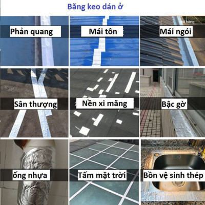 Băng keo chống thấm X2000 tường nhà, mái tôn dán bể nước ,.....đa năng trên mọi vật liệu