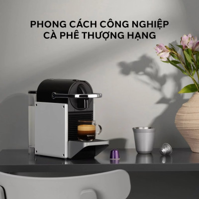 Máy pha cà phê Nespresso Pixie Bạc - Hàng chính hãng 