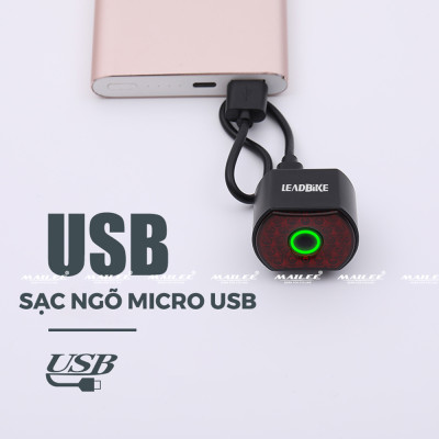 Đèn Đuôi Xe Đạp Thông Minh Cảm Biến Phanh LD-09, 22 bóng LED, tự động tắt khi di chuyển, thời lượng pin lên đến 35h - Mai Lee