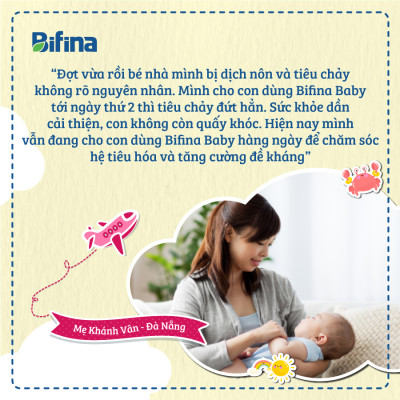 Men vi sinh Bifina Baby Nhật Bản- Hộp 30 gói - Bổ sung lợi khuẩn cho bé hỗ trợ tiêu hoá khoẻ mạnh