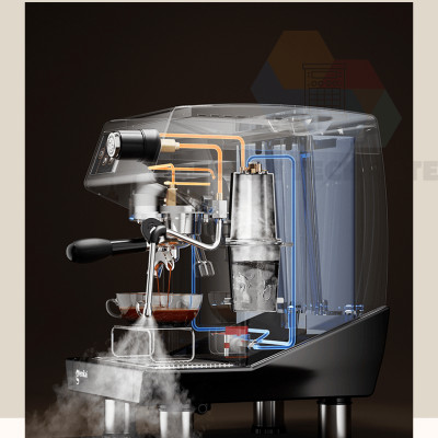Máy pha cà phê chuyên nghiệp Gemilai CRM3200D năng suất 150 cúp, chuyên gia Espresso cho quán cafe, takeaway, nhà hàng, hàng chính hãng