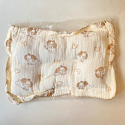 [Sơ sinh] Gối Xô Organic Muslin chống bẹp đầu loại mỏng phù hợp cho bé sơ sinh - Hãng Boona