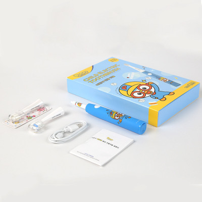 Bàn chải điện sóng âm cho bé Pororo Kids Hàn Quốc loại bỏ mảng bám trên răng hiệu quả