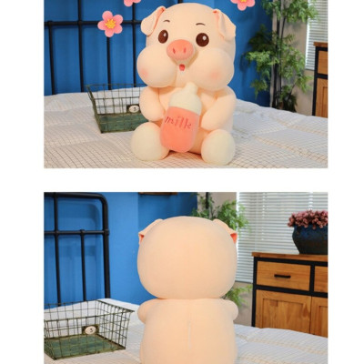Thú nhồi bông lợn bú bình sữa đáng yêu - Size từ 40cm đến 80cm - Quà tặng gấu bông lợn bú bình siêu dễ thương - Gối ôm chống giật mình cho bé