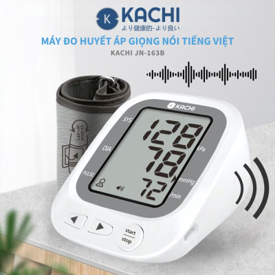 Máy đo huyết áp bắp tay Kachi JN-163B có trợ lý đọc kết quả tiếng Việt hỗ trợ người cao tuổi mắt kém - Hàng chính hãng