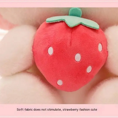 Gấu bông Melody ôm dâu đáng yêu - Size 22cm - Quà tặng gấu bông Kuromi mềm mại cao cấp - Gối ôm cho bé.