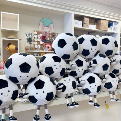 Gấu bông hình quả bóng đá dễ thương - Size từ 25cm đến 35cm - Quà tặng gấu bông quả bóng đá êm mịn cho bé