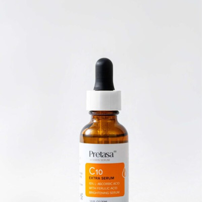 Serum sáng da mờ thâm Vitamin C PRETASA C10 Extra Serum - Hàng Chính Hãng