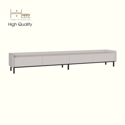 [Happy Home Furniture] LAVIA, Kệ TV 4 ngăn kéo - chân sắt, 220cm x 40cm x 34cm ( DxRxC), KTV_045