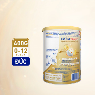 Sữa bột Nestlé NAN SUPREMEPRO 1 400g nhập khẩu Đức với 5HMO & đạm Gentle Optipro ( Dành cho trẻ từ 0 - 12 tháng tuổi)