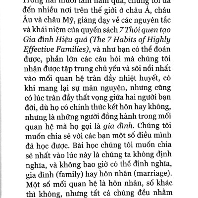 7 Thói Quen Hôn Nhân Hạnh Phúc - The 7 Habits Of Highly Effective Marriage