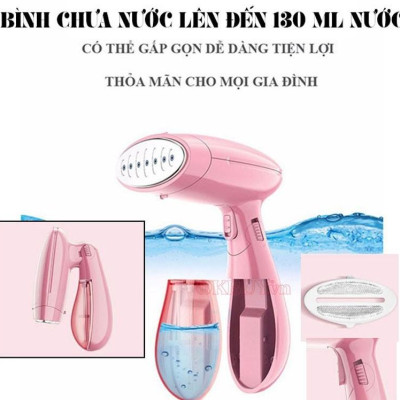 BÀN LÀ HƠI NƯỚC CẦM TAY 1500W ỦI PHẲNG MỌI LOẠI VẢI  - HÀNG CHÍNH HÃNG
