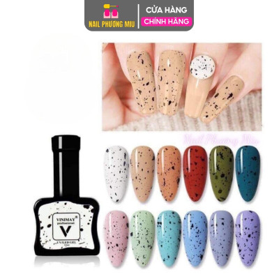 Top Trứng Cut Vinimay Chai Lẻ 15ml Hàng Cao Cấp Tạo Hiệu Ứng Chấm Loang Đen Nhanh Khô Chuyên Dùng Cho Thợ Nail - Nail Phương Miu Làm Nail