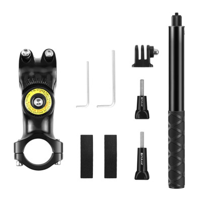 Gậy chụp ảnh selfie gắn lên tay lái xe đạp, xe điện, xe máy, xe đẩy Puluz PU817, hàng chính hãng