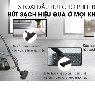 Máy hút bụi dạng hộp Samsung VC18M21M0VN/SV-N - Hàng Chính Hãng