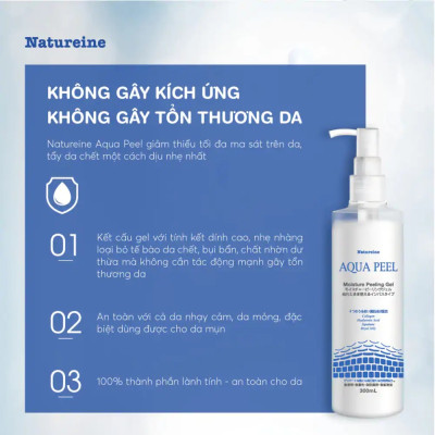 Tẩy Tế Bào Da Chết Natureine Aqua Peel Moisture Peeling Gel - Nhật Bản 