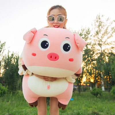 Gấu Bông Heo Hồng Love Pig, Lợn Love Pig Siêu Ngố Đáng Yêu (30cm---->45cm) Gối Ôm Heo Love Pig Siêu Mềm Mịn, Êm Ái Hàng Cao Cấp