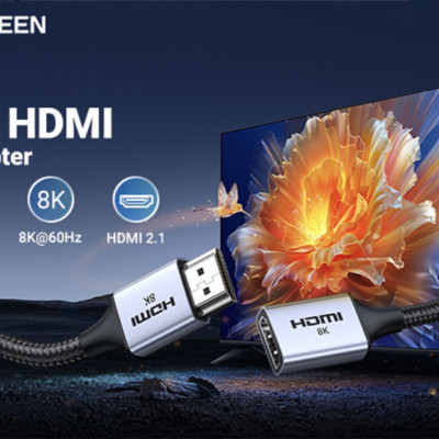 Cáp nối dài HDMI 2.1 hỗ trợ 8K60Hz dài 15cm Ugreen 15518 - Hàng chính hãng