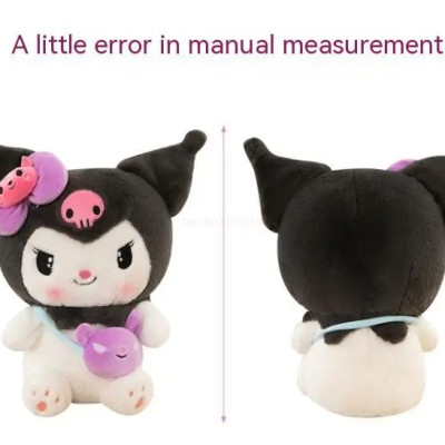 Thú nhồi bông Cinnamorol - Kuromi - Melody đeo túi màu sắc đáng yêu - Size từ 35cm đến 90cm - Quà tặng gấu bông hoạt hình Sanrio êm mịn cho bé.
