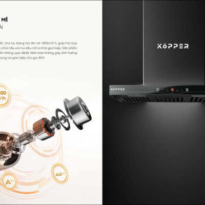 Máy Hút Mùi Cao Cấp KP - T1800Y Hàng Chính Hãng