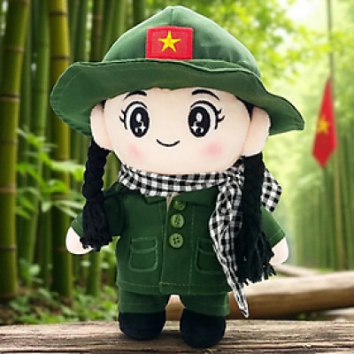 Tb Gấu Yêu Nước Thanh Niên Xung Phong Lông Mịn Tc - 2525025 25Cm