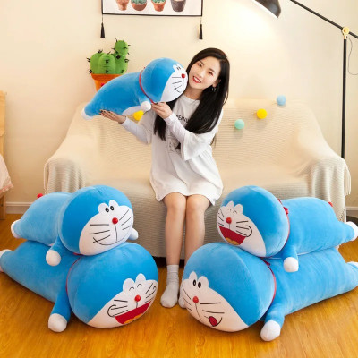 Thú nhồi bông Doraemon dáng dài êm mịn - Size từ 60cm đến 100cm - Quà tặng gấu bông Doraemon dễ thương - Gối ôm mềm mịn cho bé.