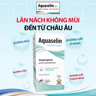 Lăn khử mùi dành cho nữ Aquaselin 50ml (loại nhẹ)