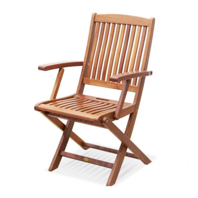 Ghế Xếp Bungus Có Tay IBIE NC2021 (63 x 48 x 95 cm) - Nâu