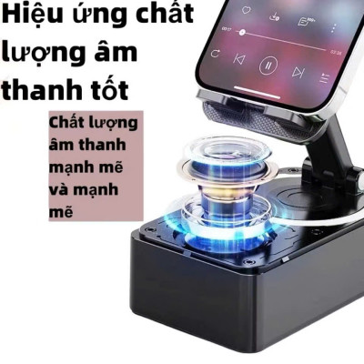 Giá Đỡ Điện Thoại 3 Trong 1 Kèm Pin Dự Phòng & Loa Bluetooth - Tiện Lợi, Dễ Dàng Mang Theo Khi Di Chuyển - HÀNG CHÍNH HÃNG MINIIN