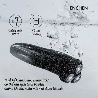 Máy Cạo Râu Enchen BlackStone 3 chống nước - Pin sạc siêu bền