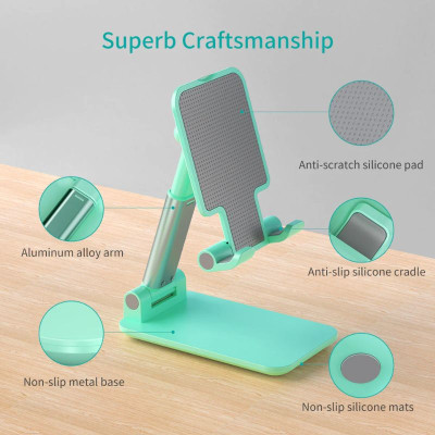 Giá đỡ Choetech H88-BK điện thoại để bàn có thể điều chỉnh và gấp gọn  (Hàng chính hãng)