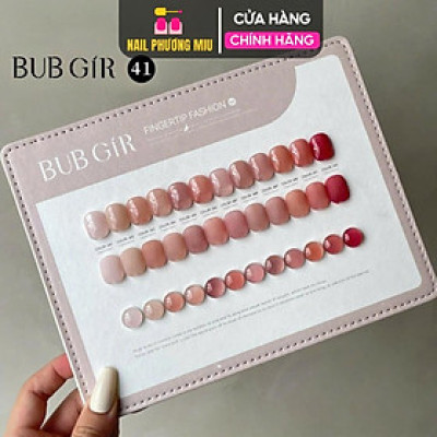 Set Sơn Gel Màu Nude BUBGIR 12 Màu Số 41 Tông Nâu thạch trà sữa Nude, Hồng Nude đậm , Đỏ Nude Chai 15ml Làm Nail Siêu Bóng Đặc Mướt, Tặng Bảng Màu