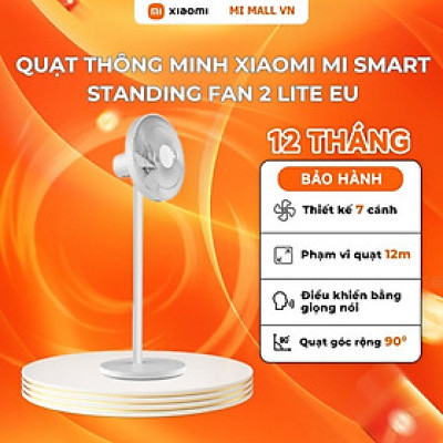 Quạt Thông Minh Xiaomi Mi Smart Standing Fan 2 Lite EU | Điều Khiển Thông Minh Bằng Giọng Nói | Hàng Chính Hãng
