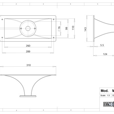 Họng Loa Treble B&C SPEAKERS ME45 ( 1 cái)  – Hàng Chính Hãng
